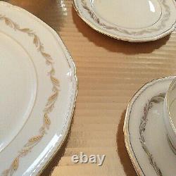 Very Rare Vtg Royal Tettau (ROT306) Dinner Service Gold Rim Fine China Germany