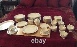 Very Rare Vtg Royal Tettau (ROT306) Dinner Service Gold Rim Fine China Germany