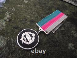 Very Rare WW1 / WW2 Tank Corps / Royal Tank Regiment Sterling Silver Medal 16