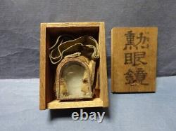 Very Rare WW2 Imperial Japanese Army Dustproof Goggles with Wood Case, Spare Glass