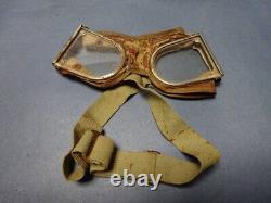 Very Rare WW2 Imperial Japanese Army Dustproof Goggles with Wood Case, Spare Glass