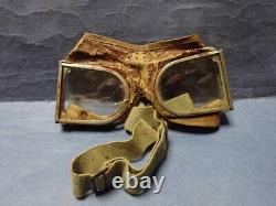 Very Rare WW2 Imperial Japanese Army Dustproof Goggles with Wood Case, Spare Glass