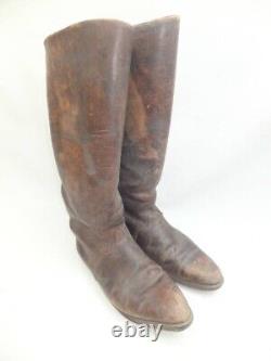 Very Rare! WW2 Imperial Japanese Army IJA Officer's Brown Long Boots