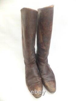 Very Rare! WW2 Imperial Japanese Army IJA Officer's Brown Long Boots