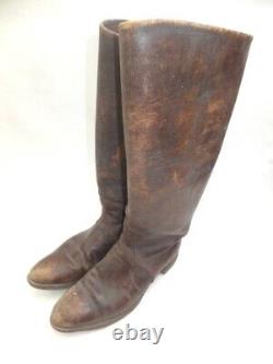 Very Rare! WW2 Imperial Japanese Army IJA Officer's Brown Long Boots