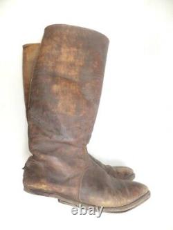 Very Rare! WW2 Imperial Japanese Army IJA Officer's Brown Long Boots