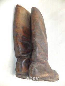 Very Rare! WW2 Imperial Japanese Army IJA Officer's Brown Long Boots