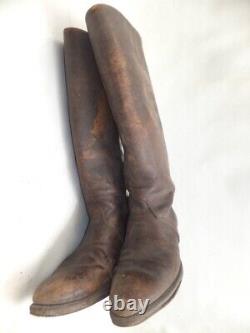 Very Rare! WW2 Imperial Japanese Army IJA Officer's Brown Long Boots