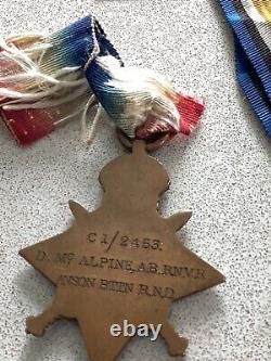 Very Rare Ww1 1914 Star And Bar To Anson Battalion Royal Naval Division