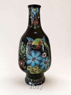 Very Rare Zwarte Delft Vase, by Royal Delft (De Koninkliijke Porceleyne Fles)