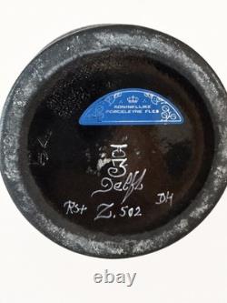 Very Rare Zwarte Delft Vase, by Royal Delft (De Koninkliijke Porceleyne Fles)