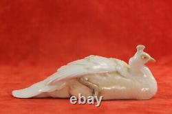 Very Rare circa 1920's Royal Copenhagen 5 PEAHEN Bird Figurine # 1653 Peacock