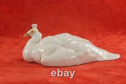 Very Rare circa 1920's Royal Copenhagen 5 PEAHEN Bird Figurine # 1653 Peacock