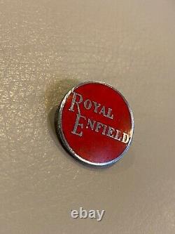 Very rare 1960s Royal Enfield Aviakit Motorcycle Enamel Badge lewis Leathers