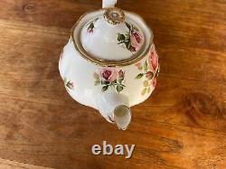 Very rare Beautiful Royal Albert Bone China Anniversary Rose teapot kitchen art