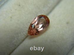 Very rare Pink Peach Imperial Topaz gem Natural Untreated Brazil Precious 0.70ct