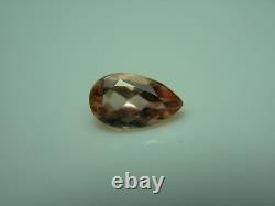 Very rare Pink Peach Imperial Topaz gem Natural Untreated Brazil Precious 0.70ct