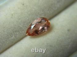 Very rare Pink Peach Imperial Topaz gem Natural Untreated Brazil Precious 0.70ct