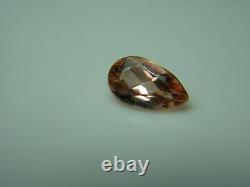 Very rare Pink Peach Imperial Topaz gem Natural Untreated Brazil Precious 0.70ct