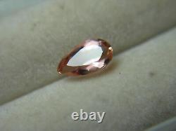 Very rare Pink Peach Imperial Topaz gem Natural Untreated Brazil Precious 0.70ct