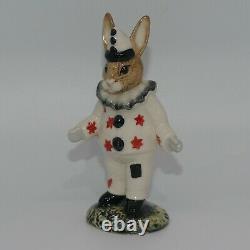 Very rare ROYAL DOULTON BUNNYKINS FIGURE DB129 CLOWN BUNNYKINS BLACK RUFF