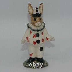 Very rare ROYAL DOULTON BUNNYKINS FIGURE DB129 CLOWN BUNNYKINS BLACK RUFF