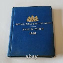 Very rare Royal Academy of Arts Exhibition 1916 book WM Clowes Sons London guide