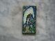 Very rare Royal Delft Cloisonne tile, bird/reiger, animal 1920 porceleyne fles