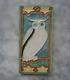 Very rare Royal Delft Cloisonne tile, owl, uil, animal 1920 porceleyne fles