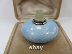 Very rare Russian Imperial silver guilloche enamel bell A. I. Sumin