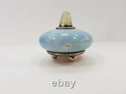 Very rare Russian Imperial silver guilloche enamel bell A. I. Sumin