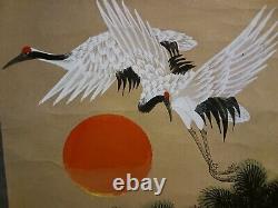 Very rare hand painted Japanese Scroll Tree of Wisdom Accent Royal Paint Work