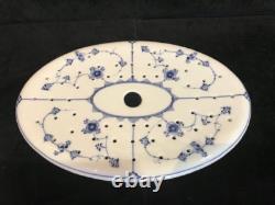 Very rare large draining plate Royal Copenhagen Musselmalet 1895 35.5 x 24 cm