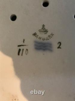 Very rare large draining plate Royal Copenhagen Musselmalet 1895 35.5 x 24 cm