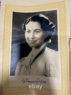 Very rare original souvenir of the Egyptian royal wedding of Farouk& Farida1938