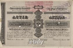 Very rare share of the Imperial and Royal Austrian Länderbank 1886