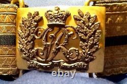 Victorian (1837-1901) Very Rare Ceremonial Belt & Buckle, Possible Royal Origins