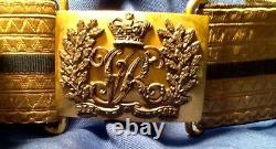 Victorian (1837-1901) Very Rare Ceremonial Belt & Buckle, Possible Royal Origins