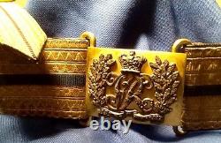 Victorian (1837-1901) Very Rare Ceremonial Belt & Buckle, Possible Royal Origins