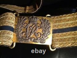 Victorian (1837-1901) Very Rare Ceremonial Belt & Buckle, Possible Royal Origins