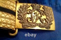 Victorian (1837-1901) Very Rare Ceremonial Belt & Buckle, Possible Royal Origins