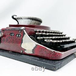 Vintage 1930's Remington Portable Typewriter Very Rare Two Tone Red & Black