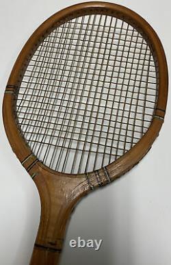 Vintage 1937 Grays of Cambridge Royal Blue, very rare wooden tennis racquet