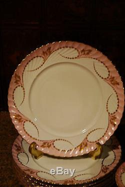 Vintage 1940s NEW & UNUSED Royal Tettau YVONNE PINK China/37 PcsVERY RARE