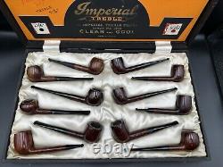 Vintage 1950's'Imperial Treble' Tobacconist Pipe display & 12 Pipes- Very Rare