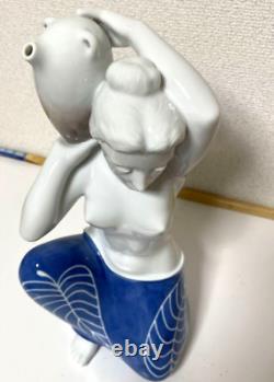 Vintage 1953 Royal Copenhagen Woman With water jug Very Rare 12.2inch height