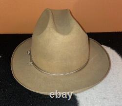 Vintage 50s Stetson Beaver Hat Royal Stetson Open Road Style Sz 7 3/8 VERY RARE