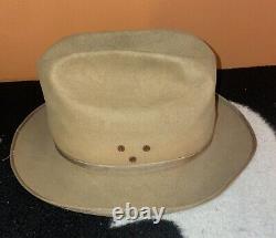 Vintage 50s Stetson Beaver Hat Royal Stetson Open Road Style Sz 7 3/8 VERY RARE