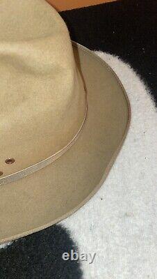 Vintage 50s Stetson Beaver Hat Royal Stetson Open Road Style Sz 7 3/8 VERY RARE
