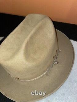 Vintage 50s Stetson Beaver Hat Royal Stetson Open Road Style Sz 7 3/8 VERY RARE